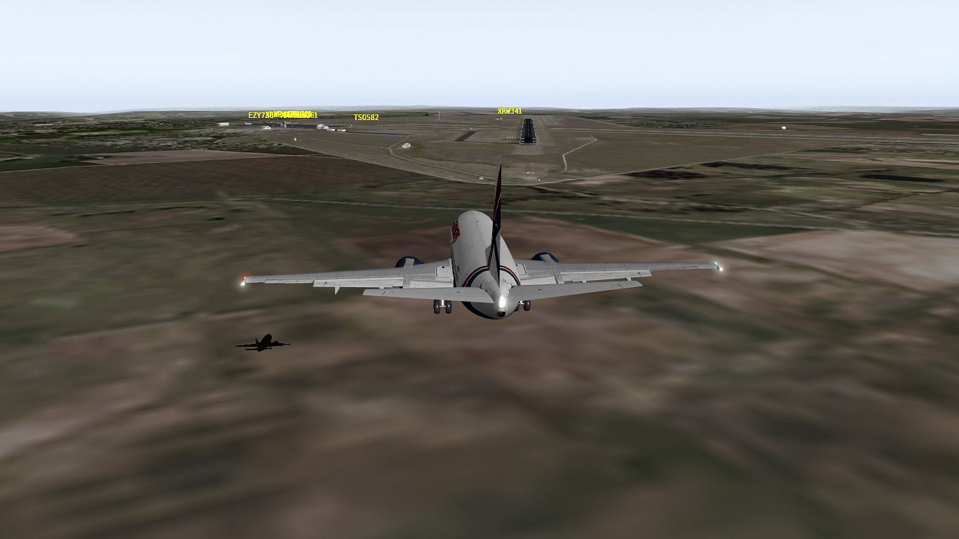 На прямой ветерок