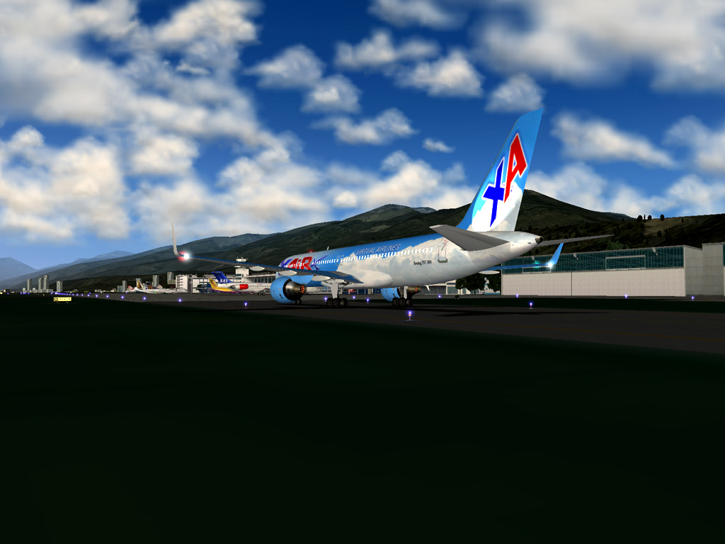 руление на стоянку