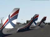 X-Airways на перроне в Ростове (Аэрофлоту 1 год)